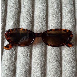 Miyya Oval Tortoiseshell Sunglasses Brown Lens Retro Vintage Style DK005 NEW